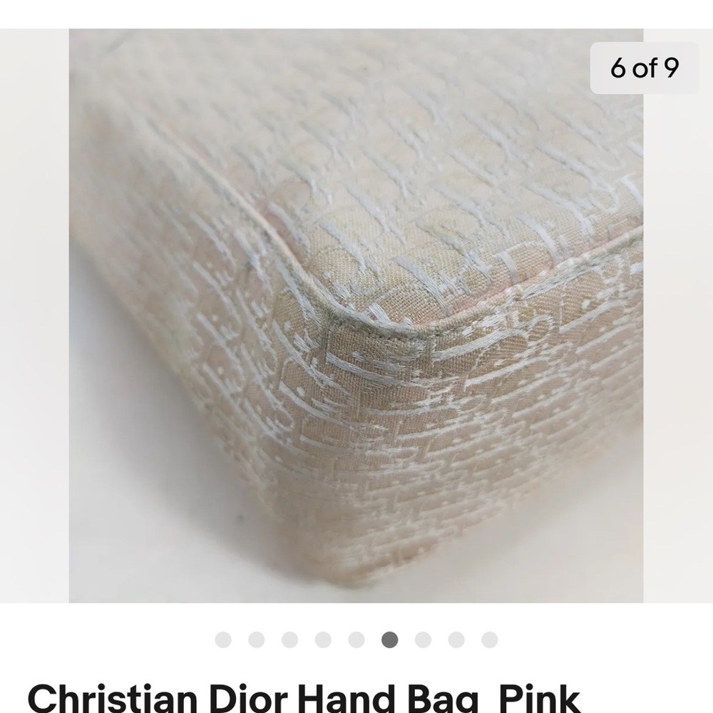 Christian Dior Hand Bag Pink Canvas 3531647 - Picture 6 of 8